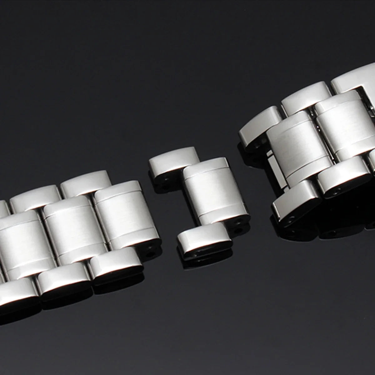 Business Watchband Bracelet For Any Brand Wristband Luxury Stainless Steel 20mm 22mm With Curved Strap Accessories Bands