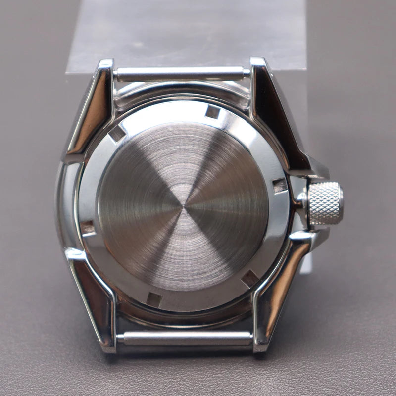 43.8mm Watch Cases Modified Seiko Samurai Diving Sapphire Glass Ceramic Bezel Insert Parts For nh35 nh36 Movement 28.5mm Dial