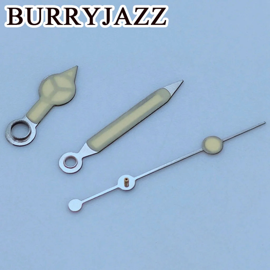 BURRYJAZZ NH35 NH36 NH38 7S26 7S36 4R35 4R36 Watch Hands Black Blue Silver Rose Gold Gold Red Green Hands Green Luminous