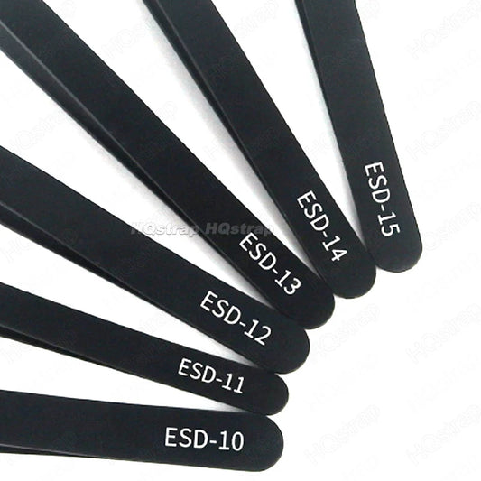 6pcs/set Portable Watch Repair Tools Anti-Static Stainless Steel Tweezers Clamping Tool Straight Bend for Watchmaker Accessories