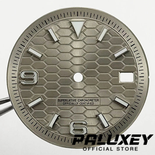 NH35 28.5MM/31MM Modified Perpetual Land-Dweller Watch Dial For NH35 4R35 Movement BGW9 Luminous Watch Faces Replacement Parts