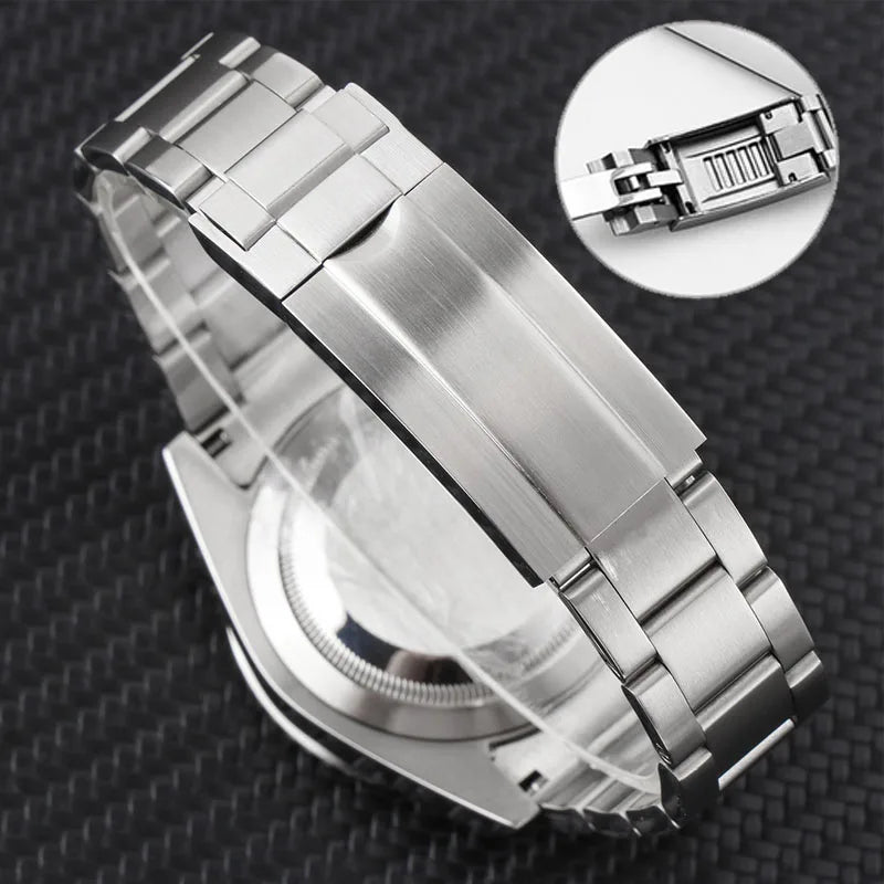 Solid stainless teel watchband For Rolex Daytona Oyster 21mm 20mm Perpetual Submariner for Seiko NH35 Watch Strap wrist bracelet