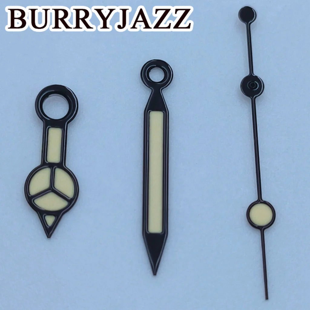 BURRYJAZZ NH35 NH36 NH38 7S26 7S36 4R35 4R36 Watch Hands Black Blue Silver Rose Gold Gold Red Green Hands Green Luminous