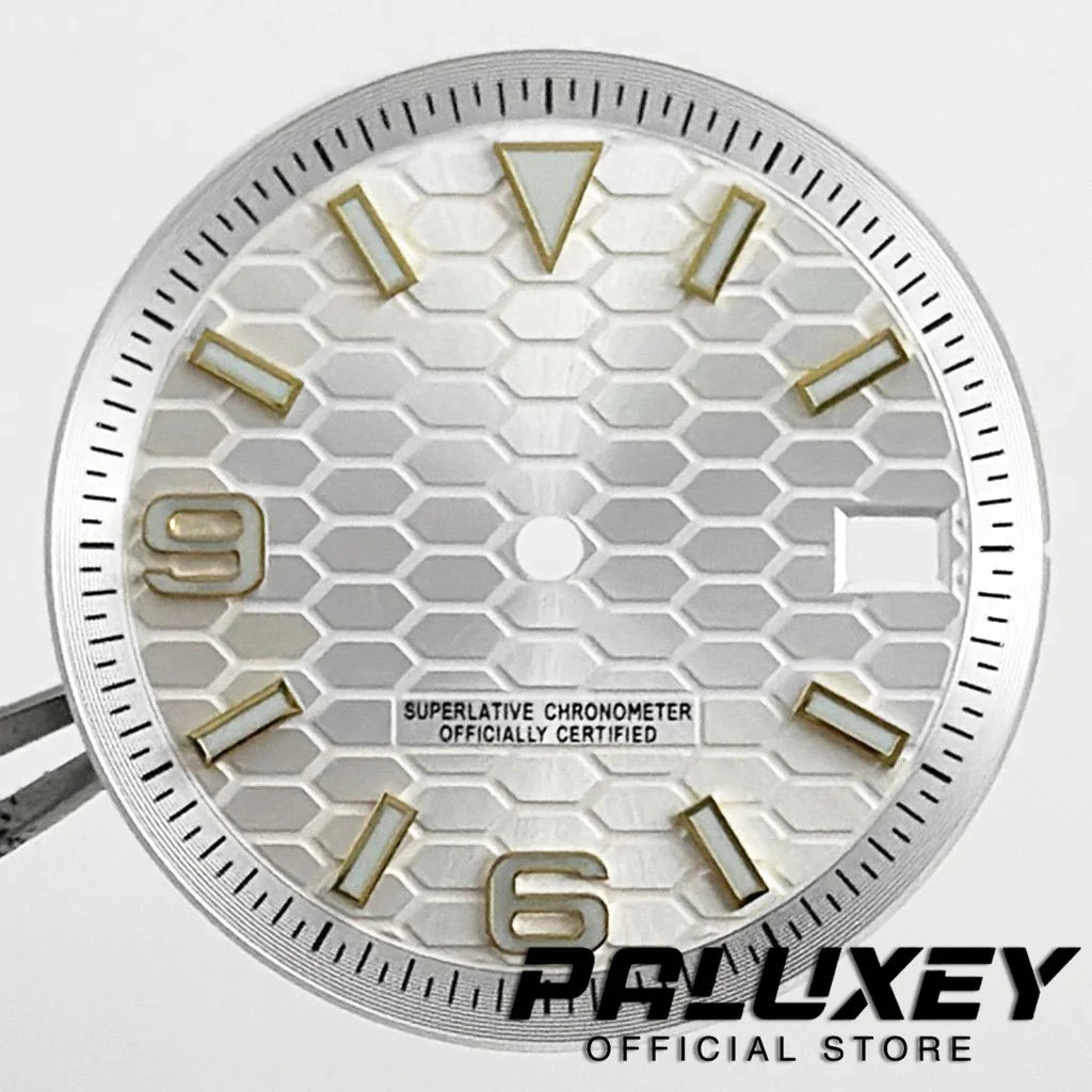NH35 28.5MM/31MM Modified Perpetual Land-Dweller Watch Dial For NH35 4R35 Movement BGW9 Luminous Watch Faces Replacement Parts