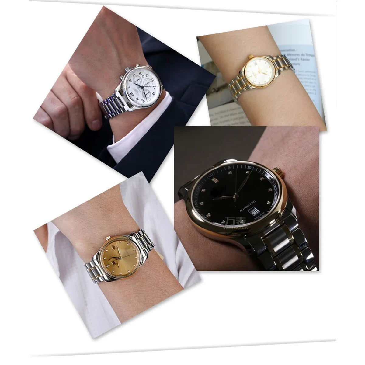 Business Watchband Bracelet For Any Brand Wristband Luxury Stainless Steel 20mm 22mm With Curved Strap Accessories Bands