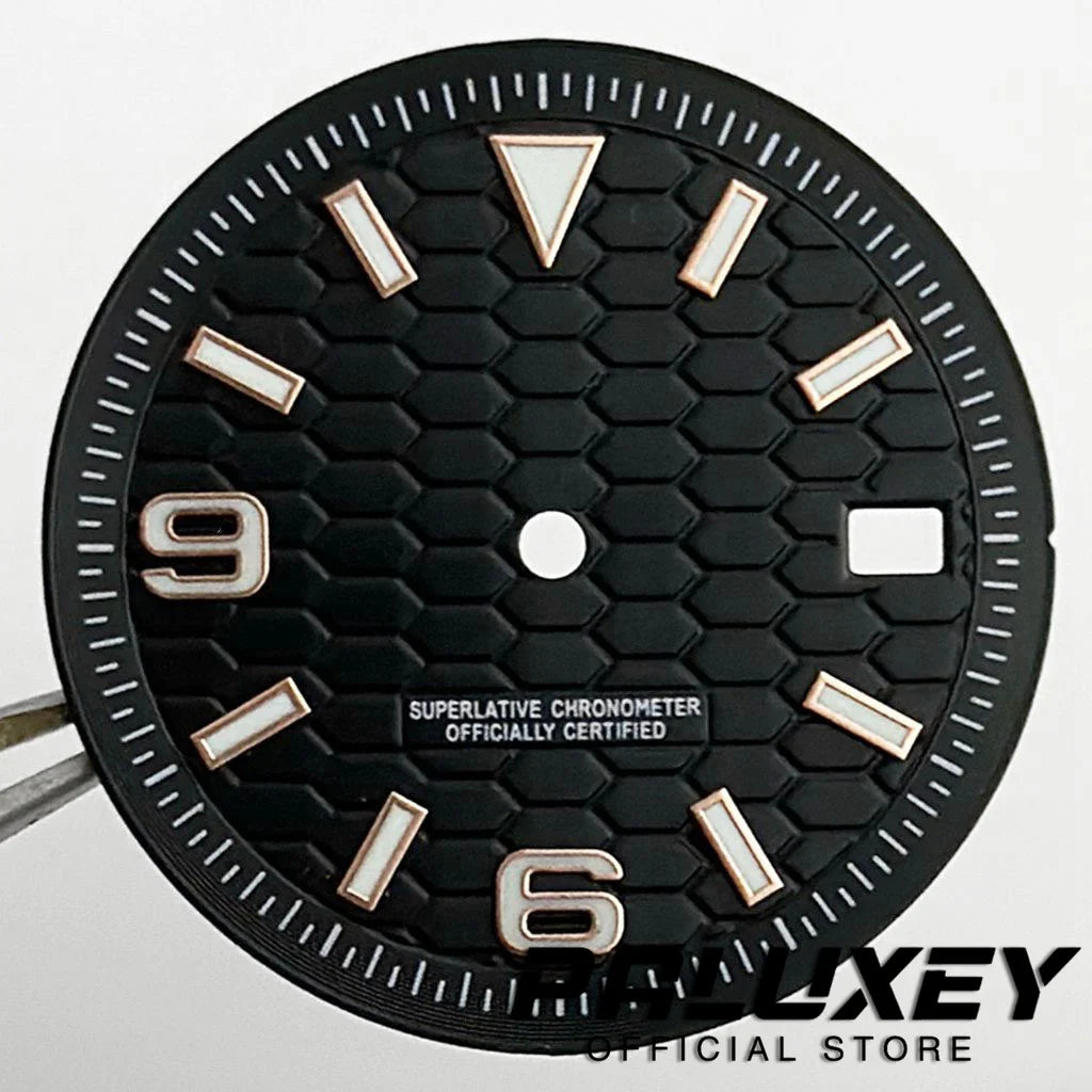 NH35 28.5MM/31MM Modified Perpetual Land-Dweller Watch Dial For NH35 4R35 Movement BGW9 Luminous Watch Faces Replacement Parts