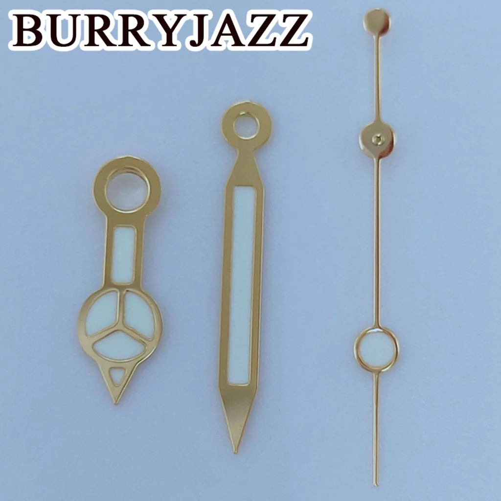 BURRYJAZZ NH35 NH36 NH38 7S26 7S36 4R35 4R36 Watch Hands Black Blue Silver Rose Gold Gold Red Green Hands Green Luminous