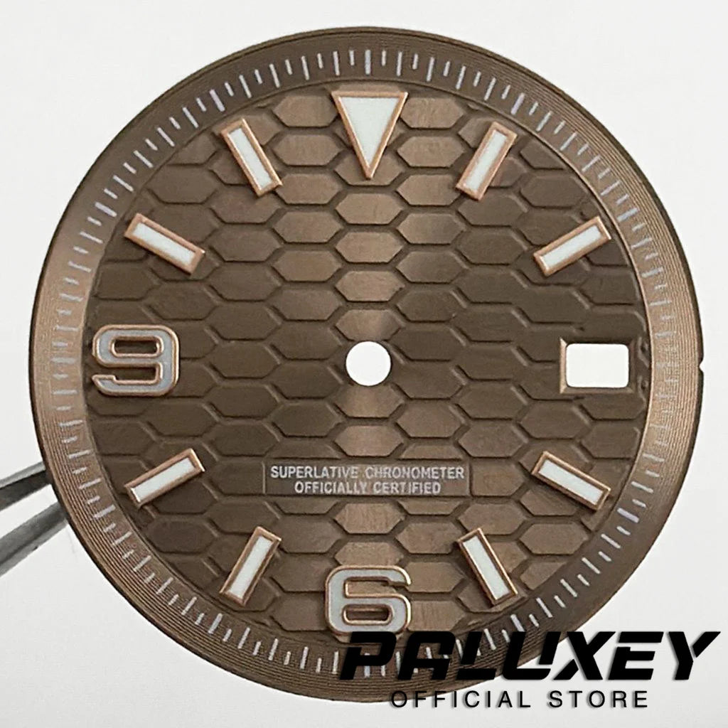 NH35 28.5MM/31MM Modified Perpetual Land-Dweller Watch Dial For NH35 4R35 Movement BGW9 Luminous Watch Faces Replacement Parts