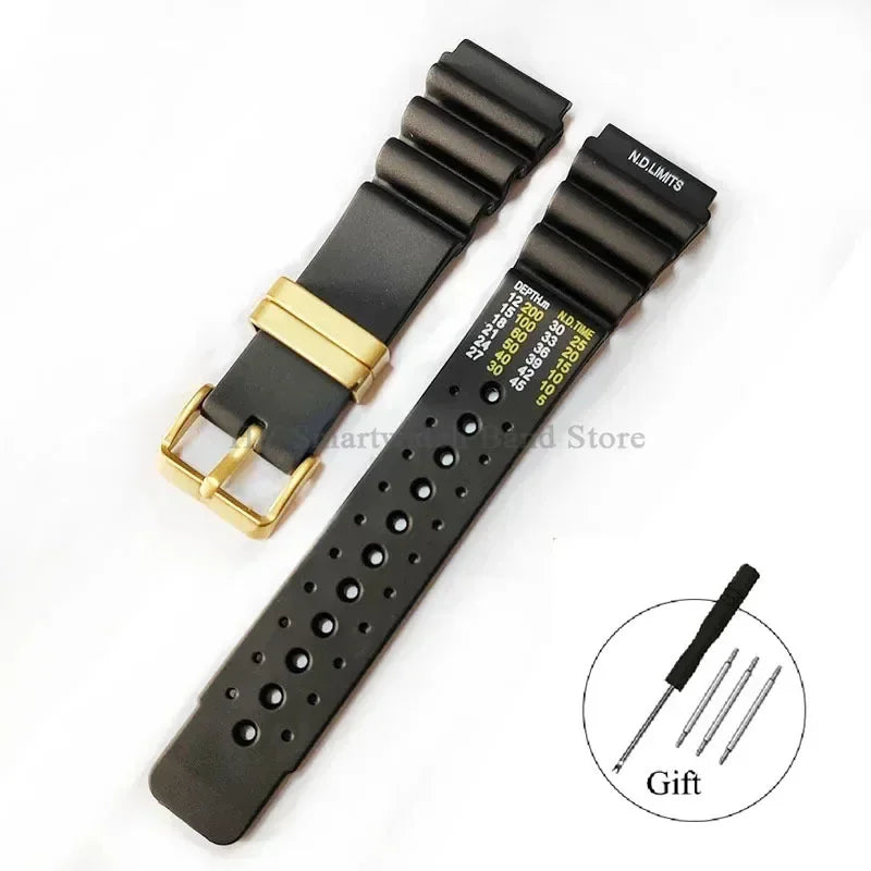 ND Limits Diver Silicone Watch Strap 20mm 22mm 24mm for Seiko SKX007 for Citizen Sport Wrist Band Replacement Men Women Bracelet