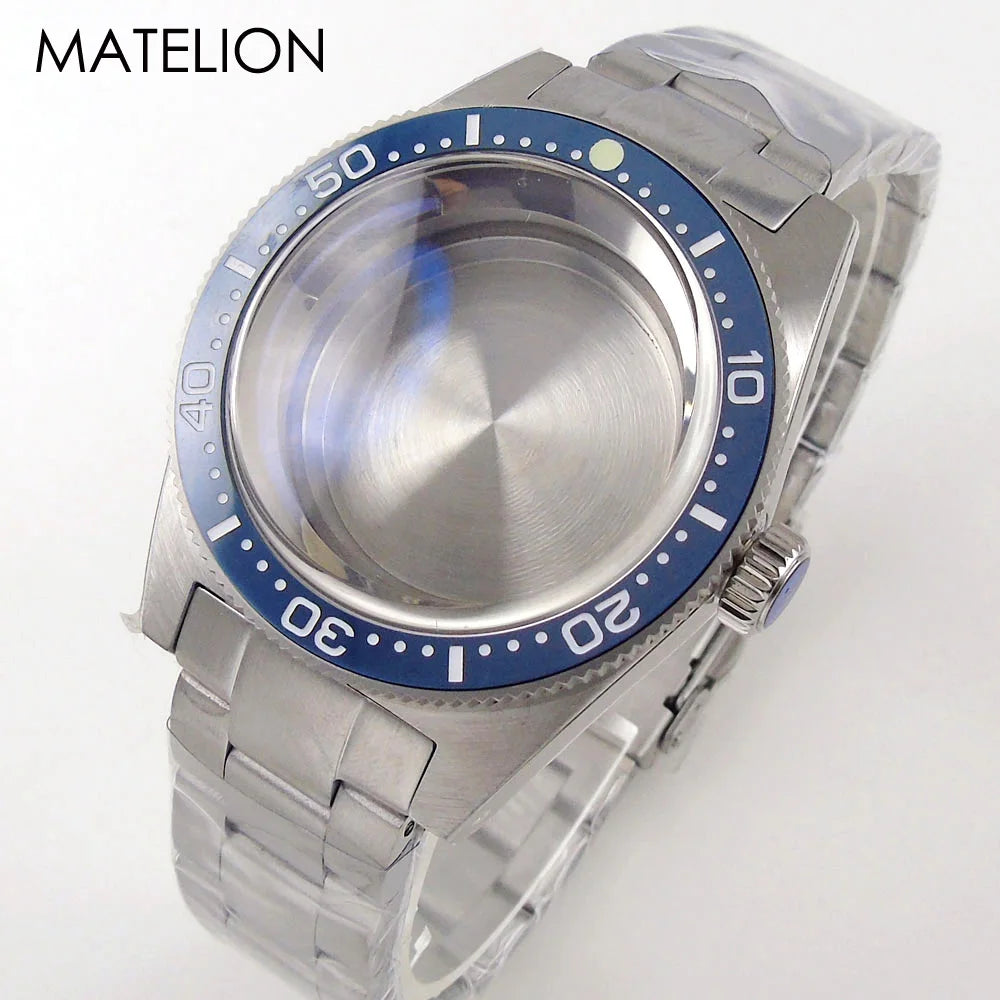62MAS MOD Diving Watch Case for NH34 NH35 NH36 NH38 NH70 NH72 ETA2824 PT5000 SW200 AR Coating Arched Sapphire 30BAR Waterproof