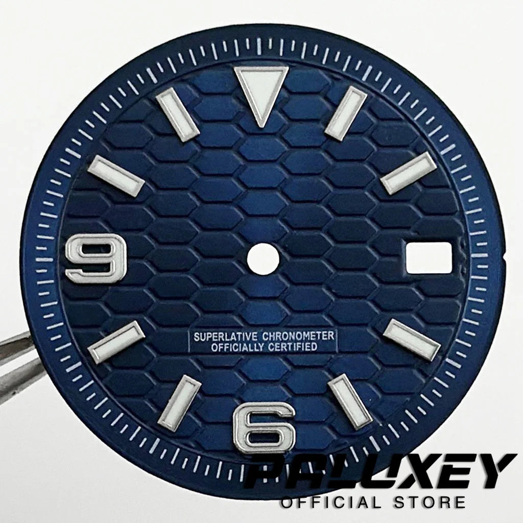 NH35 28.5MM/31MM Modified Perpetual Land-Dweller Watch Dial For NH35 4R35 Movement BGW9 Luminous Watch Faces Replacement Parts