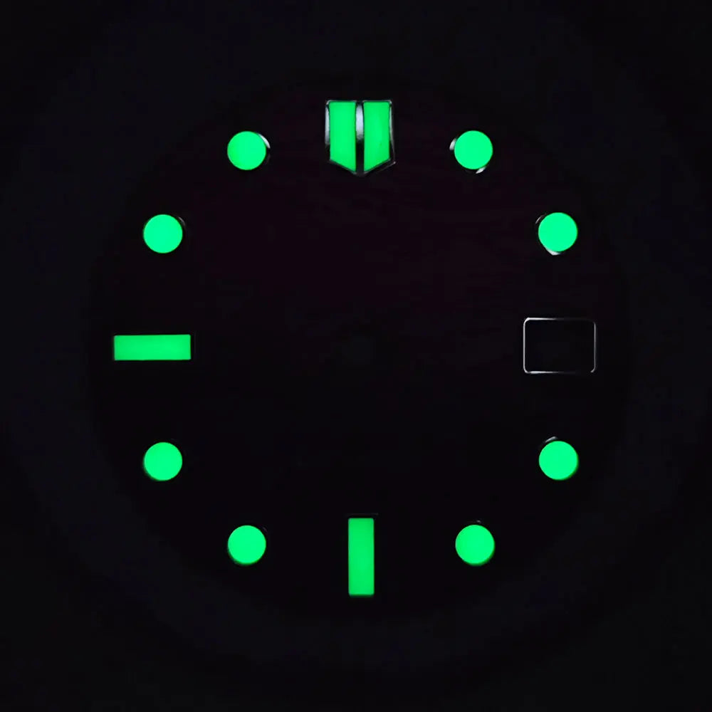 NH35 dial NH36 dial watch dial 28.5mm dial green luminous suitable for NH35 NH36 movement modification watch accessories