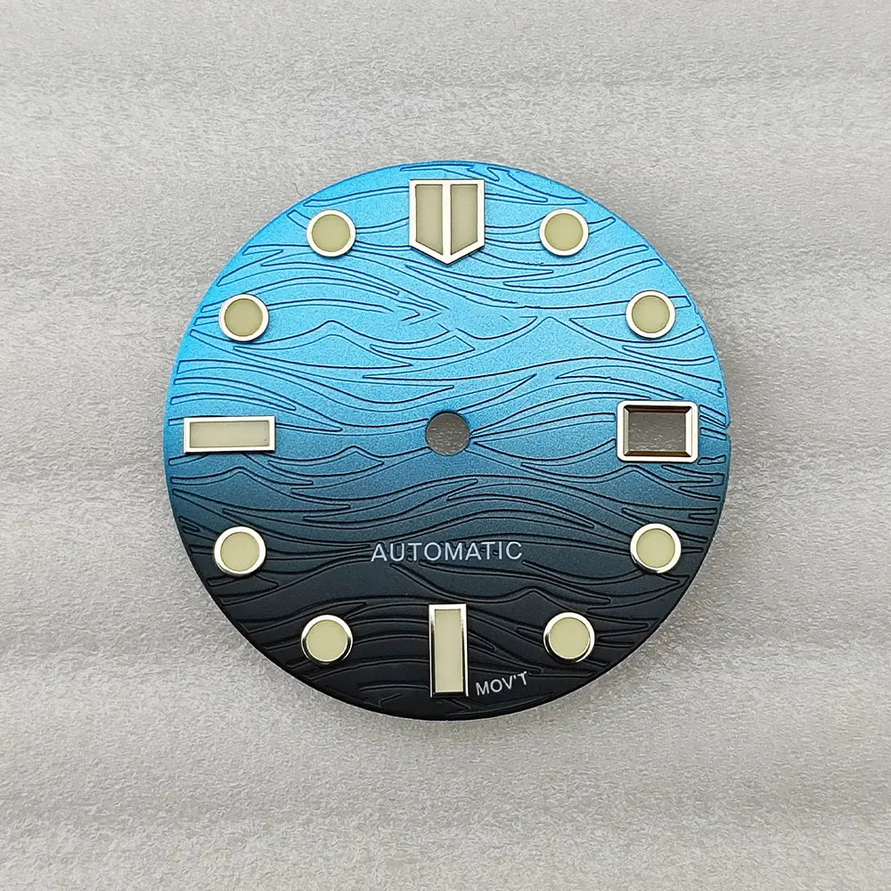 NH35 dial NH36 dial watch dial 28.5mm dial green luminous suitable for NH35 NH36 movement modification watch accessories