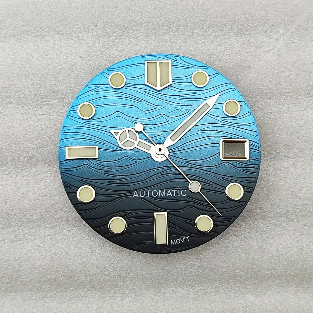 NH35 dial NH36 dial watch dial 28.5mm dial green luminous suitable for NH35 NH36 movement modification watch accessories
