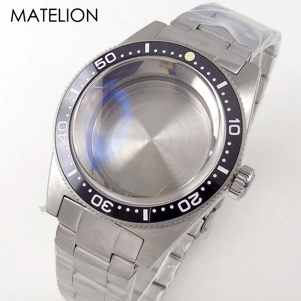 62MAS MOD Diving Watch Case for NH34 NH35 NH36 NH38 NH70 NH72 ETA2824 PT5000 SW200 AR Coating Arched Sapphire 30BAR Waterproof