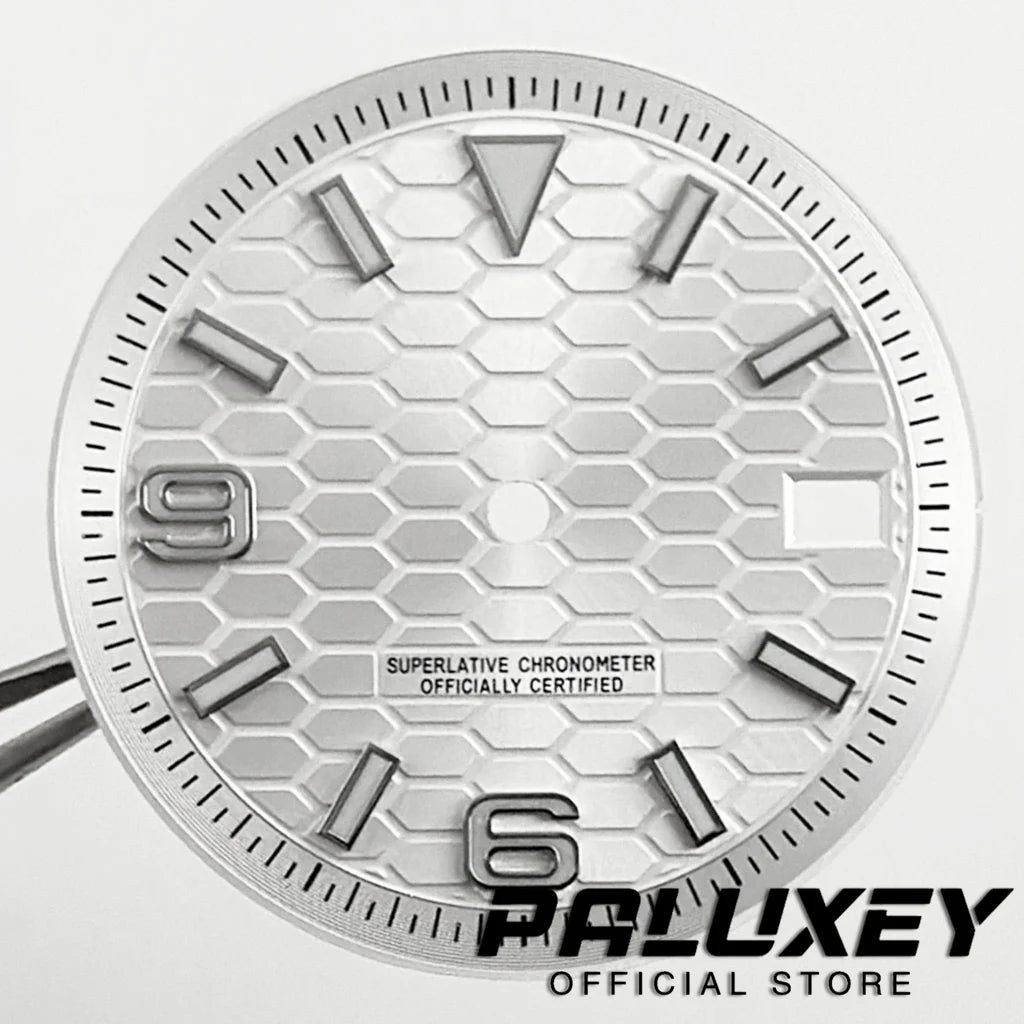 NH35 28.5MM/31MM Modified Perpetual Land-Dweller Watch Dial For NH35 4R35 Movement BGW9 Luminous Watch Faces Replacement Parts