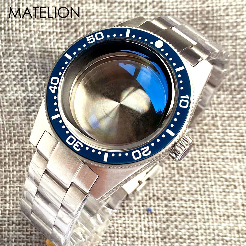 62MAS MOD Diving Watch Case for NH34 NH35 NH36 NH38 NH70 NH72 ETA2824 PT5000 SW200 AR Coating Arched Sapphire 30BAR Waterproof