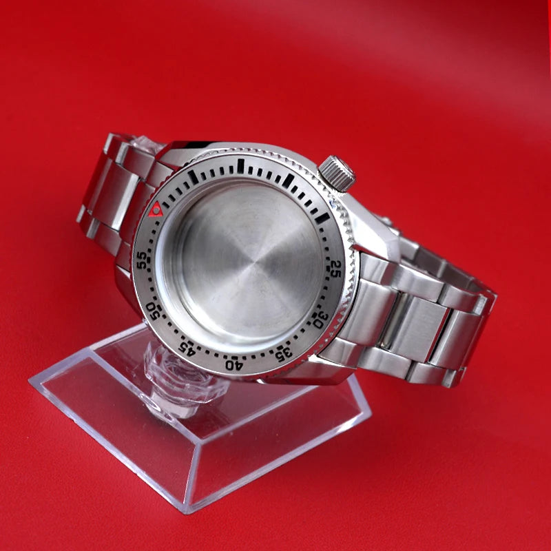 SPB185 SPB187 Watch Case Fit NH34 NH36 7S26 Movement Sapphire Glass NH35 Cases With 20mm Watch Bracelets Bezel Insert Parts