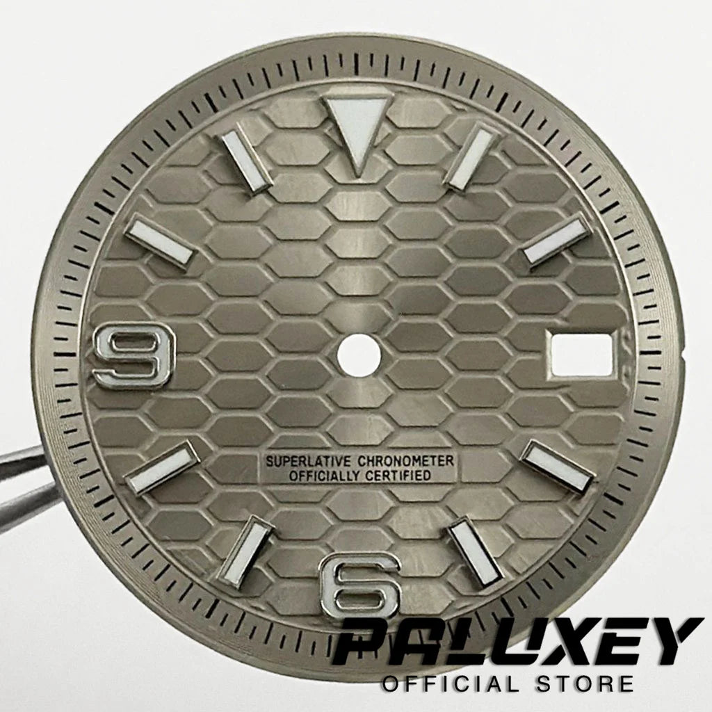 NH35 28.5MM/31MM Modified Perpetual Land-Dweller Watch Dial For NH35 4R35 Movement BGW9 Luminous Watch Faces Replacement Parts